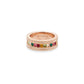 MultiJoy – Anello Rainbow All Strass Oro Rosa