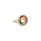 MultiJoy – Anello Rainbow Baguette Oro Giallo