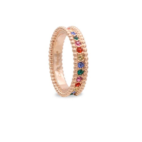 MultiJoy – Anello Rainbow Vera Oro Rosa