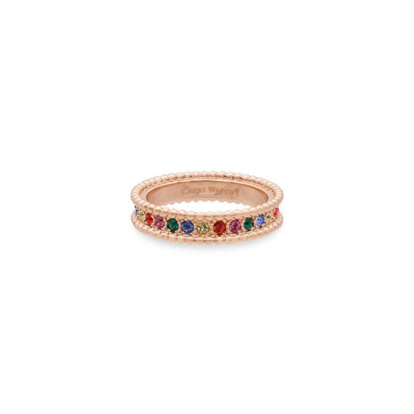 MultiJoy – Anello Rainbow Vera Oro Rosa