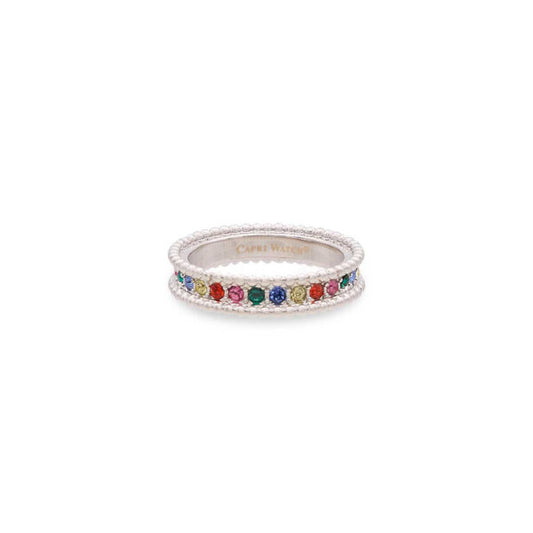 MultiJoy – Anello Rainbow Vera Argentato