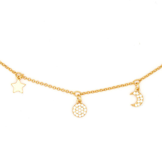 MultiJoy – Bracciale Luna e Stella Oro Giallo