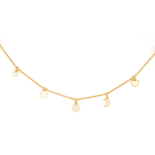 MultiJoy – Bracciale Luna e Stella Oro Giallo