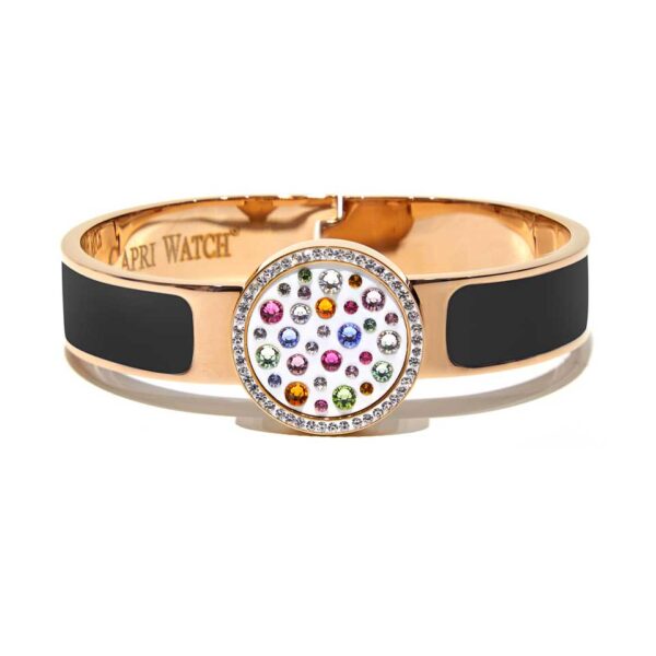MultiJoy – Bracciale Classic Oro Rosa e Smalto Nero