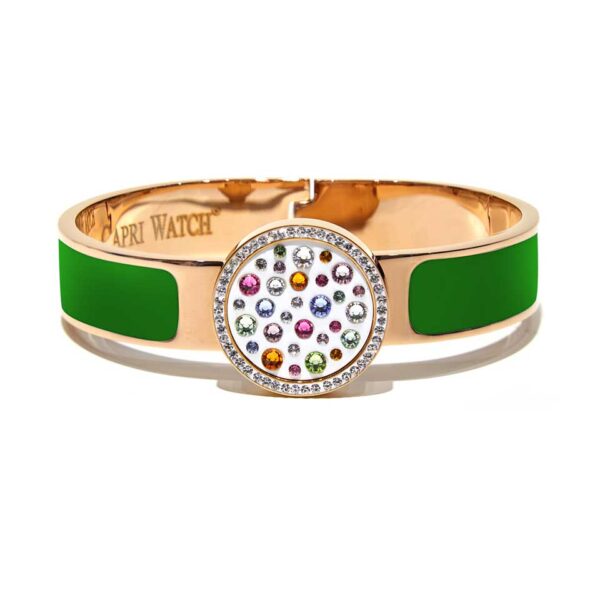 MultiJoy – Bracciale Classic Oro Rosa e Smalto Verde