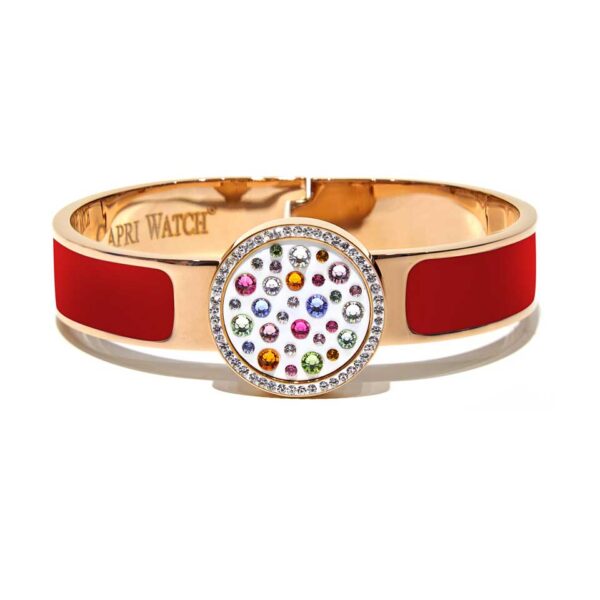 MultiJoy – Bracciale Classic Oro Rosa e Smalto Rosso