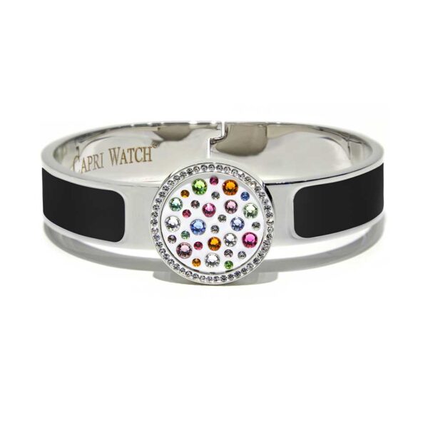 MultiJoy – Bracciale Classic Argentato e Smalto Nero