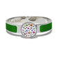 MultiJoy – Bracciale Classic Argentato e Smalto Verde