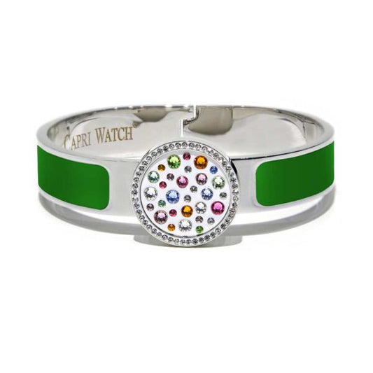 MultiJoy – Bracciale Classic Argentato e Smalto Verde