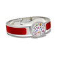 MultiJoy – Bracciale Classic Argentato e Smalto Rosso
