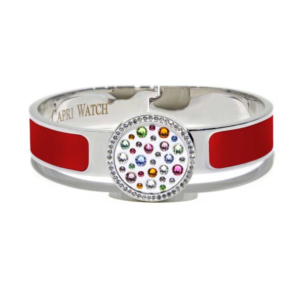 MultiJoy – Bracciale Classic Argentato e Smalto Rosso