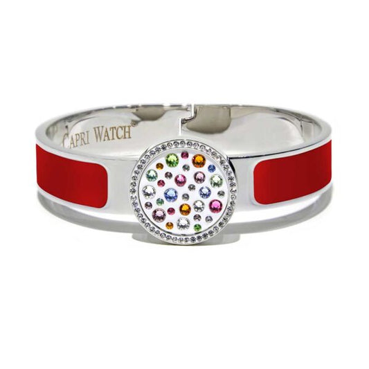 MultiJoy – Bracciale Classic Argentato e Smalto Rosso