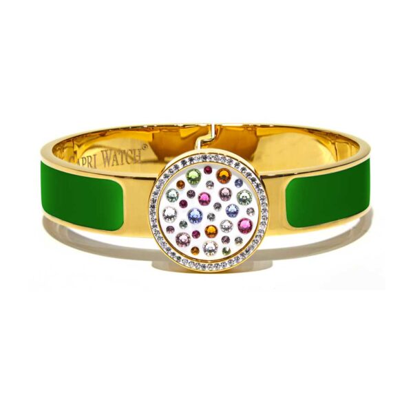 MultiJoy – Bracciale Classic Oro Giallo e Smalto Verde