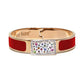 Capri Watch – Bracciale MultiJoy Square Oro Rosa / Smalto Rosso (Ref. 5645-30)