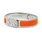 Capri Watch – Bracciale MultiJoy Square Argentato / Smalto Arancione (Ref. 5643-20)