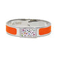 Capri Watch – Bracciale MultiJoy Square Argentato / Smalto Arancione (Ref. 5643-20)