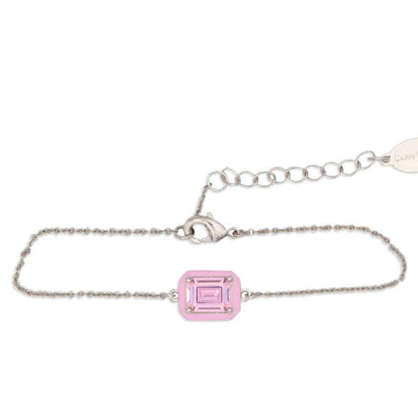 Capri Watch – Bracciale MultiJoy Pietra Rosa Silver (Ref. 5872-03)