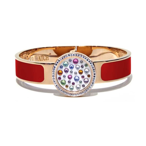 Capri Watch – Bracciale MultiJoy Classic Lux Oro Rosa / Smalto Rosso (Ref. 5642-30)