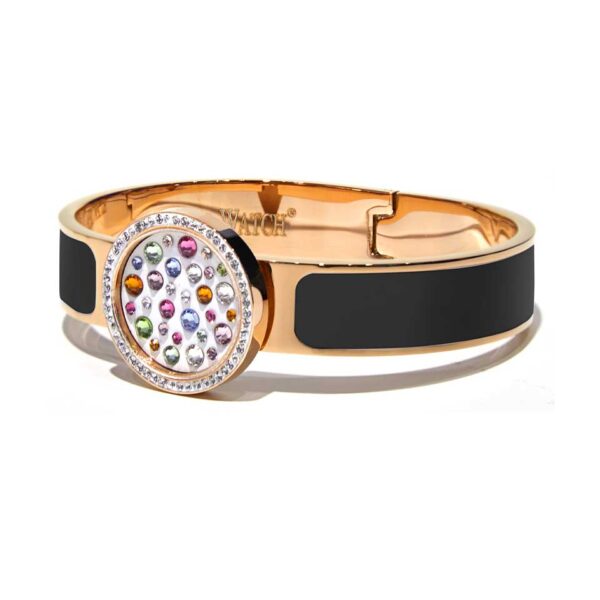 Capri Watch – Bracciale MultiJoy Classic Lux Oro Rosa / Smalto Nero (Ref. 5642-01)