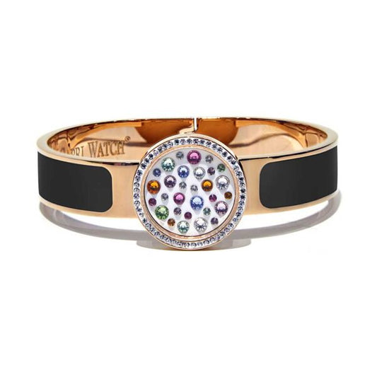 Capri Watch – Bracciale MultiJoy Classic Lux Oro Rosa / Smalto Nero (Ref. 5642-01)