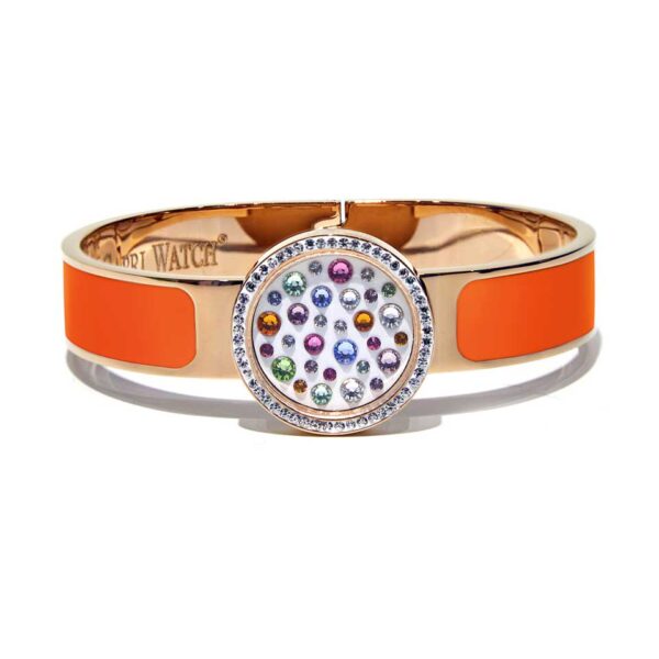 Capri Watch – Bracciale MultiJoy Classic Lux Oro Rosa / Smalto Arancione (Ref. 5642-20)