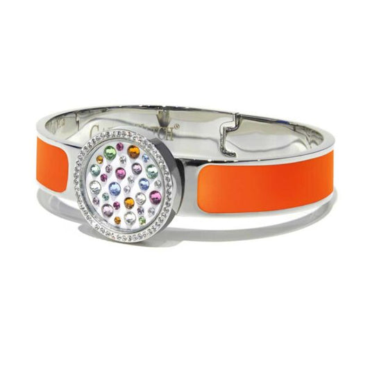 Capri Watch – Bracciale MultiJoy Classic Lux Argentato / Smalto Arancione (Ref. 5640-20)