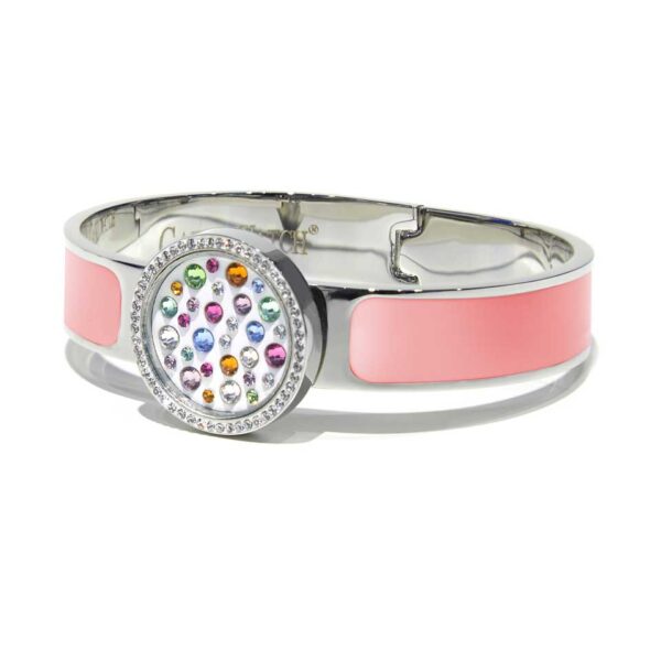 Capri Watch – Bracciale MultiJoy Classic Lux Argentato / Smalto Rosa (Ref. 5640-04)