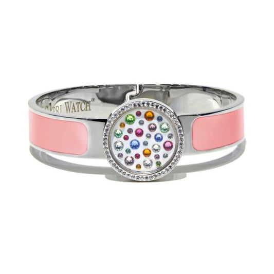Capri Watch – Bracciale MultiJoy Classic Lux Argentato / Smalto Rosa (Ref. 5640-04)