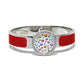 Capri Watch – Bracciale MultiJoy Classic Lux Argentato / Smalto Rosso (Ref. 5640-30)