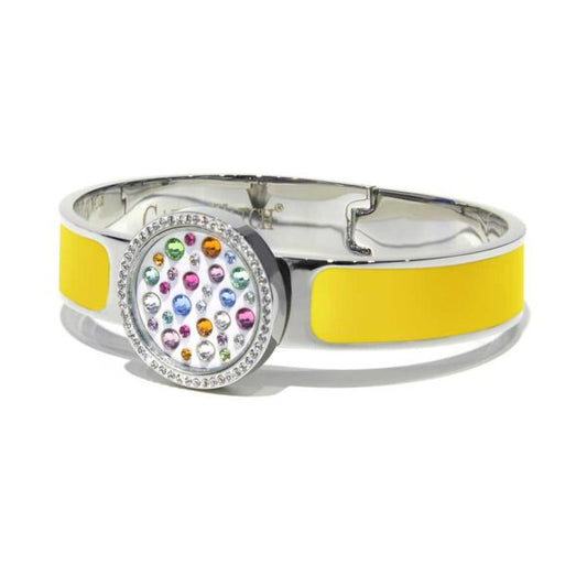 Capri Watch – Bracciale MultiJoy Classic Lux Argentato / Smalto Giallo (Ref. 5640-10)