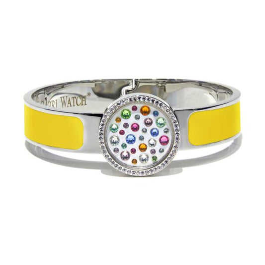 Capri Watch – Bracciale MultiJoy Classic Lux Argentato / Smalto Giallo (Ref. 5640-10)