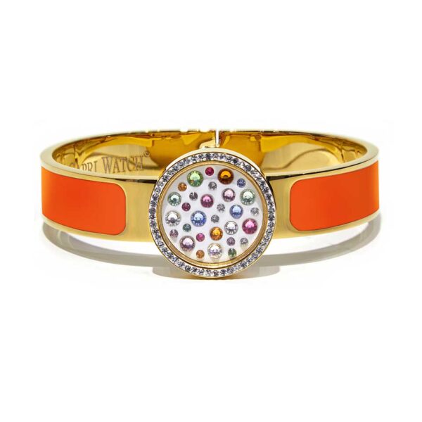 Capri Watch – Bracciale MultiJoy Classic Lux Oro Giallo / Smalto Arancione (Ref. 5641-20)