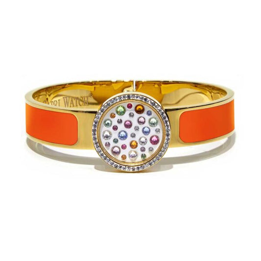Capri Watch – Bracciale MultiJoy Classic Lux Oro Giallo / Smalto Arancione (Ref. 5641-20)