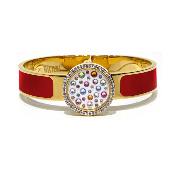 Capri Watch – Bracciale MultiJoy Classic Lux Oro Giallo / Smalto Rosso (Ref. 5641-30)