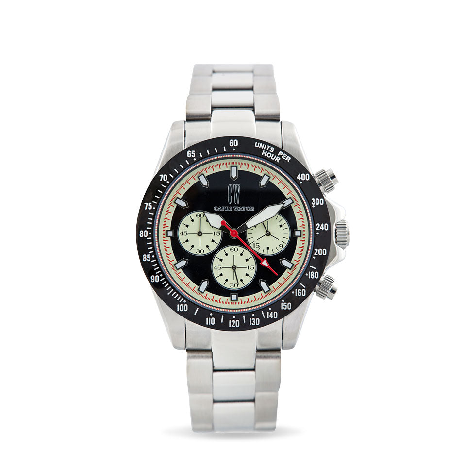Capri Watch – Chrono Contrast Counter Black – Silver (Ref. 5506)