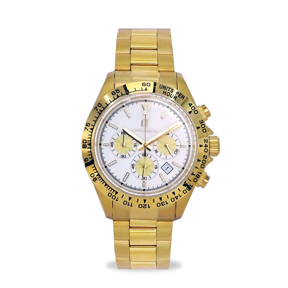 Capri Watch – Chrono Eternity 42 Gold White (Ref. 6128)
