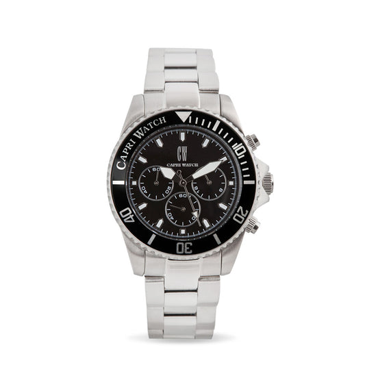 Capri Watch – Chrono New Sub Black Stainless Steel (Ref. 5502)