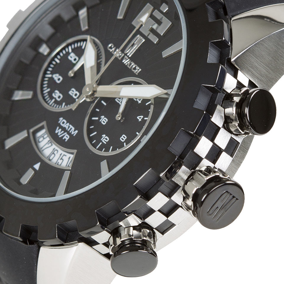 Capri Watch – Chrono Race Black Silver (Ref. 5216)