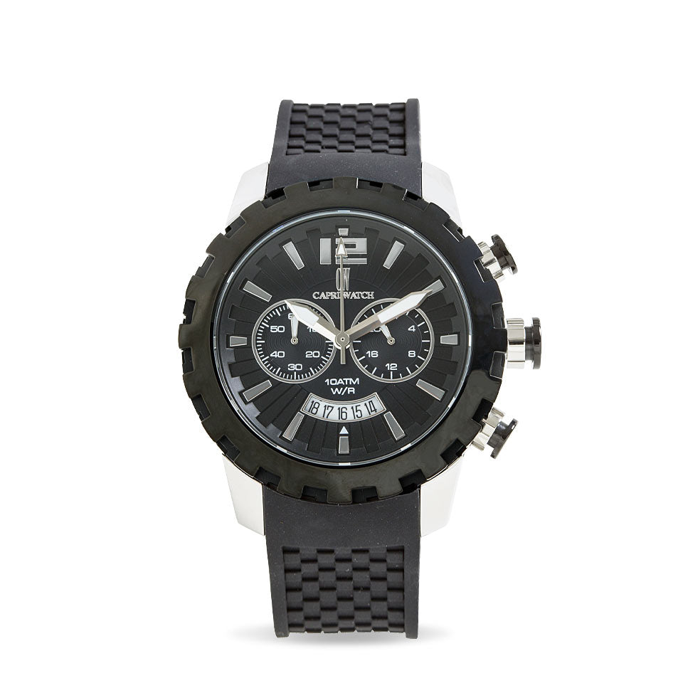 Capri Watch – Chrono Race Black Silver (Ref. 5216)