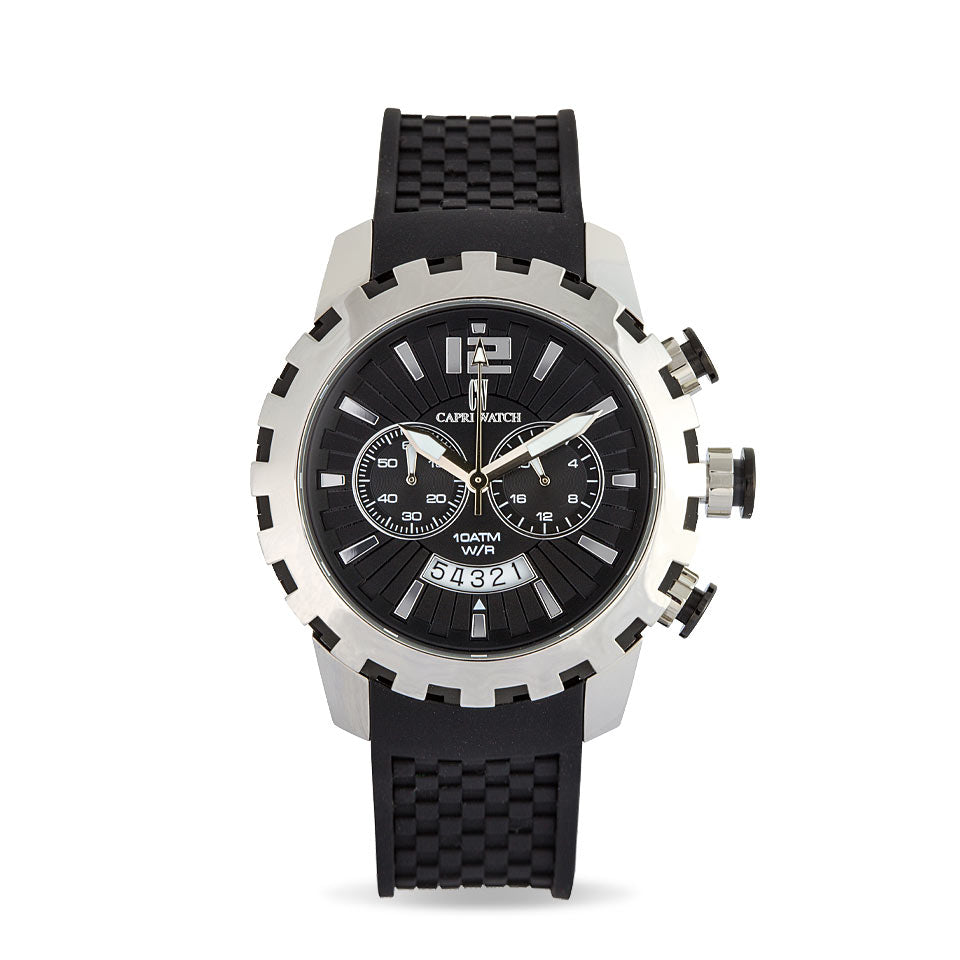 Capri Watch – Chrono Race Stainless / Black. (Ref. 5213)