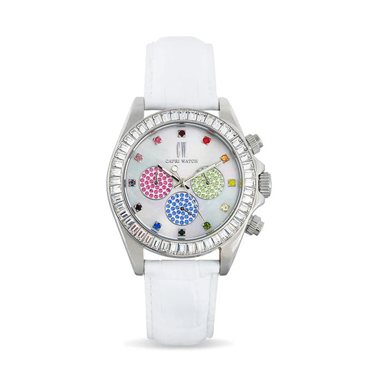 Capri Watch - Chrono Rossella Stainless Steel White-Color 5560