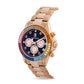 Capri Watch – Chrono Rossella Iris Bezel Black-Rosè (Ref. 5510)