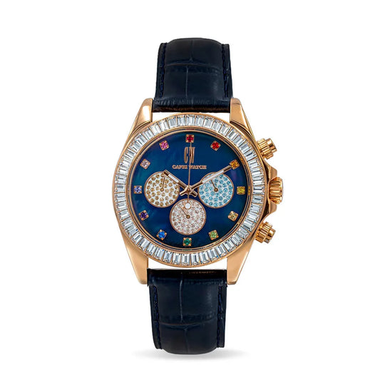 Capri Watch - Chrono Rossella Rose Gold Blue 5599