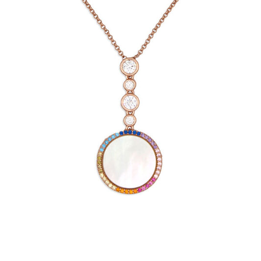MultiJoy – Collana Pendolo Madreperla Oro Rosa