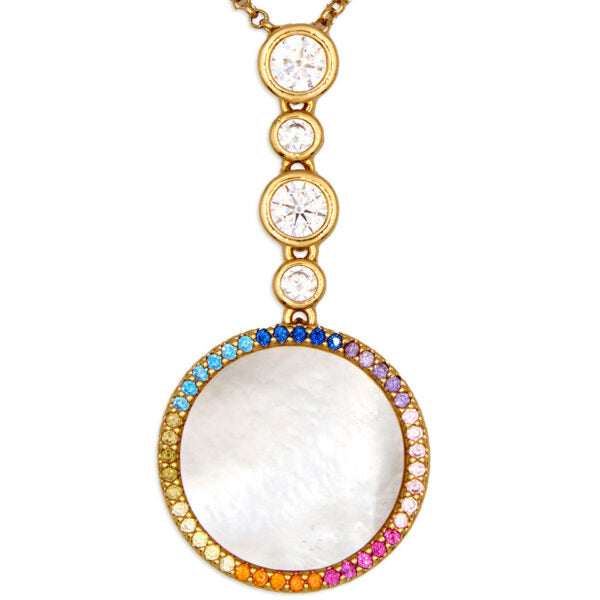 Collana Pendolo Madreperla Yellow Gold