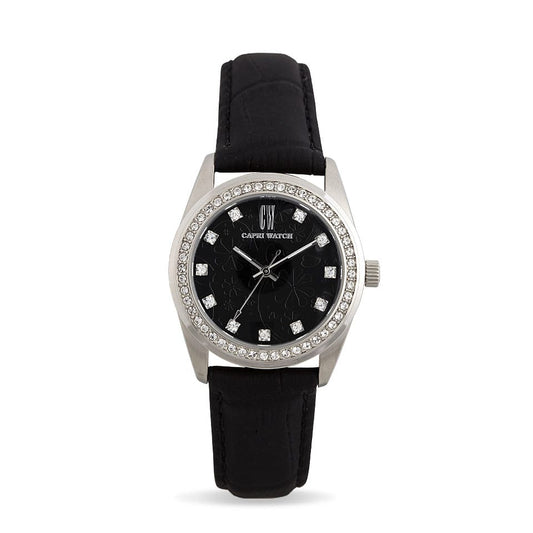 Capri Watch – Orologio Lady Flowers Black Stainless Steel (Ref. 5356)