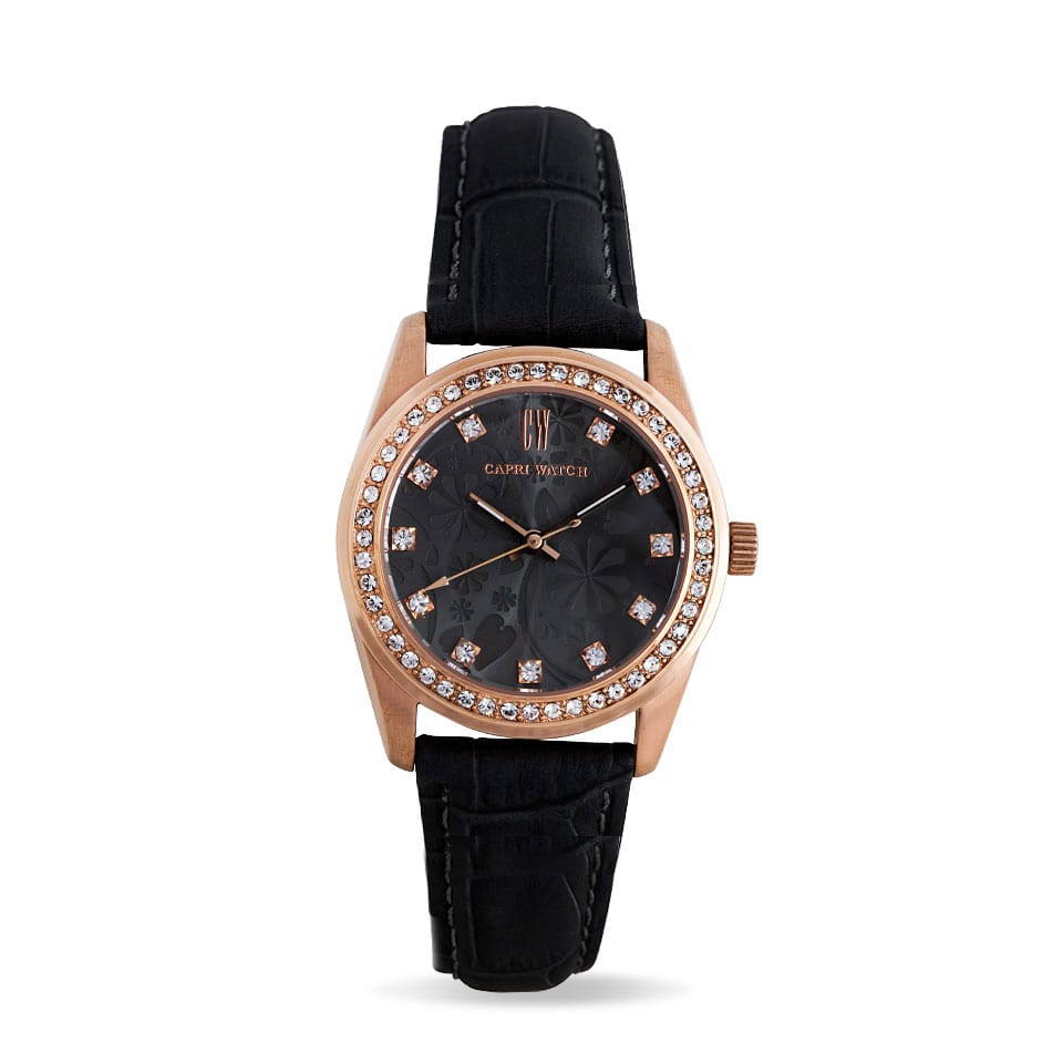 Capri Watch – Orologio Lady Flowers Grey-Rose Gold (Ref. 5359)