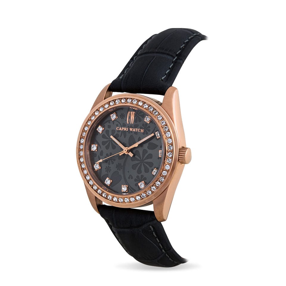 Capri Watch – Orologio Lady Flowers Grey-Rose Gold (Ref. 5359)