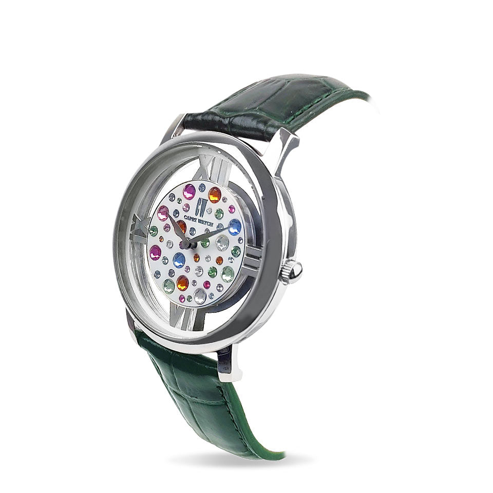 Capri Watch – Orologio Light Multijoy Stainless Steel Green (Ref. 5562P-50)