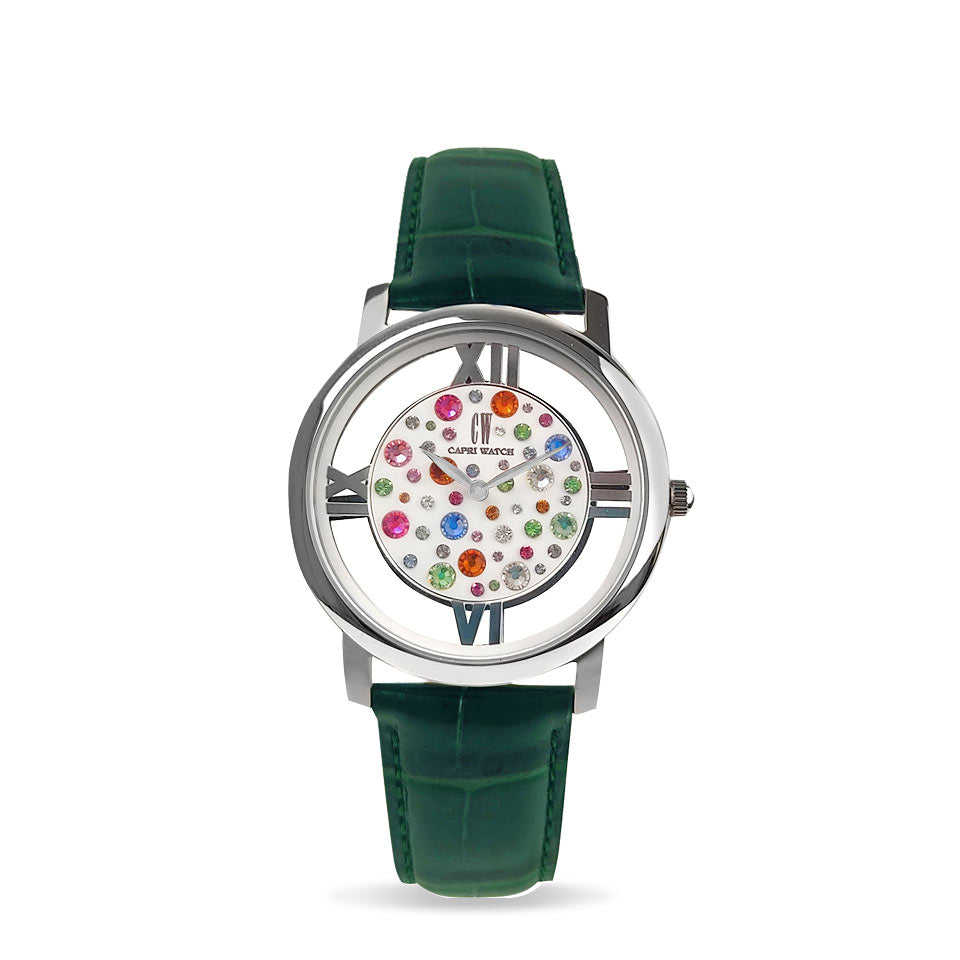 Capri Watch – Orologio Light Multijoy Stainless Steel Green (Ref. 5562P-50)